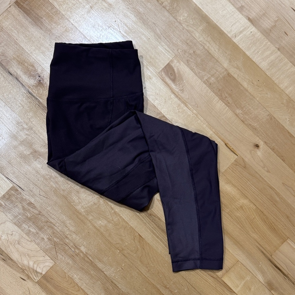 Athletic Leggings - Deep Purple - Pockets - Large